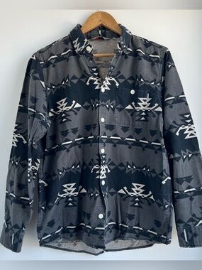 Carhartt WIP Work In Progress Wilkins Southwestern Aztec Flannel Shirt Size M